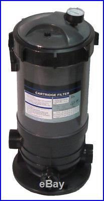 Cartridge Filter System with Pressure Gauge for Swimming Pools 60SF
