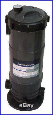 Cartridge Filter System with Pressure Gauge for Swimming Pools 90SF