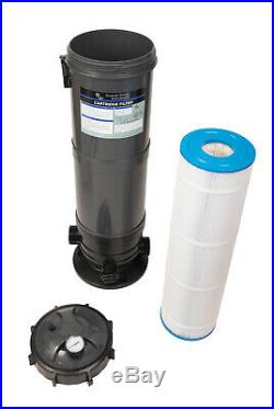 Cartridge Filter System with Pressure Gauge for Swimming Pools 90SF