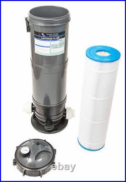 Cartridge Filter and Pressure Gauge with Union Fittings for Swimming Pool 120SF