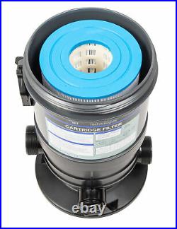 Cartridge Filter and Pressure Gauge with Union Fittings for Swimming Pool 30SF