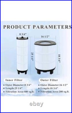 Chryseos S7M120 Inner And Outer Pool Cartridges 1 Set Chryseos S7M120 Inner And Outer Pool Cartridges 1 Set