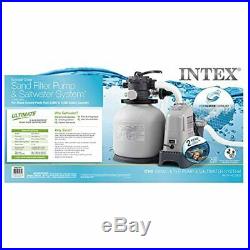 Clear 1500 GPH Sand Filter Pump & Saltwater System Combo Pool GFCI Above Ground