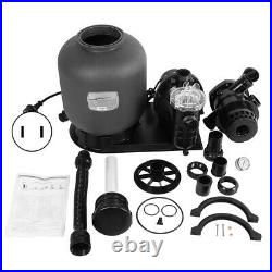 Clear Above Ground Swimming Pool Sand Filter System Water Pump Combination Set