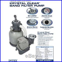 Clear Sand Filter Pump Above Ground Pool Swimming system Water Filtration Quite