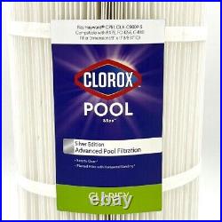 Clorox Silver Advanced 2 pack Pool Filtration Cartridge for Hayward C751 75sq ft
