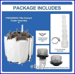 DEX2420DC Filter Element Cluster for Hayward 24 sq. Ft. Pro-Grid Vertical DE2420 DEX2420DC Filter Element Cluster for Hayward 24 sq. Ft. Pro-Grid Vertical DE2420