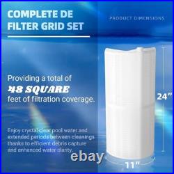 DE Filter Grid Set for Hayward 7 Full 48 sq ft & 1 Partial Pool Filter Grids 8pk DE Filter Grid Set for Hayward 7 Full 48 sq ft & 1 Partial Pool Filter Grids 8pk