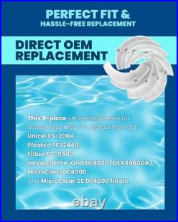 DE Pool Filter Grids for Unicel FS-2004 PFS2448 Filbur FC-9540 DE4820