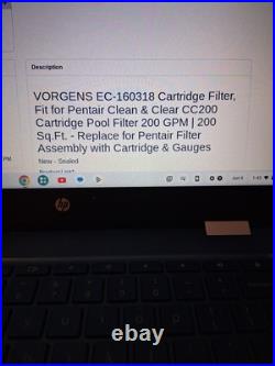 EC-160318 Cartridge Filter, Fit for Pentair Clean & Clear CC200 Replacement EC-160318 Cartridge Filter, Fit for Pentair Clean & Clear CC200 Replacement
