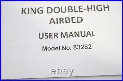 EnerPlex King Air Mattress w Built In Pump 18 Inch Double Height w Carry Bag