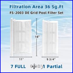 FS-2003 DE Grid 36 Sq. Ft Pool Filter Set Hayward Pro-Grid DE3620