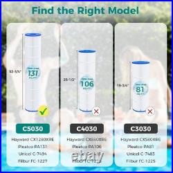 Fil-Fresh 4Pack Pool Filter For PA131 C5030 C5025 C5020 CX1280XRE C-7494 FC-1227 Fil-Fresh 4Pack Pool Filter For PA131 C5030 C5025 C5020 CX1280XRE C-7494 FC-1227