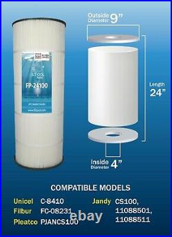 Filter Cartridge for Jandy CS100, 11088501,11088511, Unicel C-8410, and PJANCS100