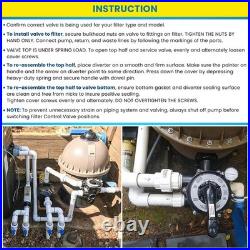 For Hayward S200, S240 Series Sand Filters SPX0710X32 Vari-Flo Side Mount Valve For Hayward S200, S240 Series Sand Filters SPX0710X32 Vari-Flo Side Mount Valve