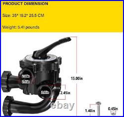 For Hayward S200, S240 Series Sand Filters SPX0710X32 Vari-Flo Side Mount Valve For Hayward S200, S240 Series Sand Filters SPX0710X32 Vari-Flo Side Mount Valve