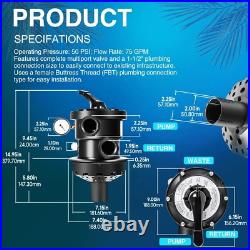 For Hayward SP0714T VariFlo XL Top Mount Multiport Valve Part For Hayward SP0714T VariFlo XL Top Mount Multiport Valve Part