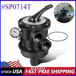 For Hayward SP0714T VariFlo XL Top Mount Multiport Valve Part, 1.5 Inch Plumbing