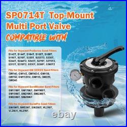 For Hayward SP0714T VariFlo XL Top Mount Multiport Valve Part, 1.5 Inch Plumbing
