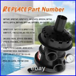 For Hayward SP0714T VariFlo XL Top Mount Multiport Valve Part, 1.5 Inch Plumbing
