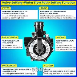 For Hayward SPX0710X32 Multiport Valve Side Mount S200 S240 1.5 Sand Filter For Hayward SPX0710X32 Multiport Valve Side Mount S200 S240 1.5 Sand Filter