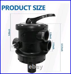For Hayward Sand Filter SP714, SP714B, SP714A SP0714T Top-Mount Multi Port Valve For Hayward Sand Filter SP714, SP714B, SP714A SP0714T Top-Mount Multi Port Valve