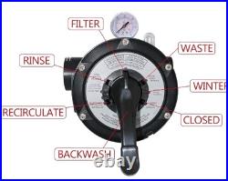 For Hayward Sand Filter SP714, SP714B, SP714A SP0714T Top-Mount Multi Port Valve For Hayward Sand Filter SP714, SP714B, SP714A SP0714T Top-Mount Multi Port Valve