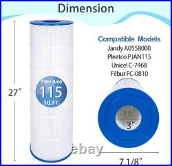 For Jandy CL460/CV460 Pool Filter Cartridges 4-Pack PJAN115 Replacement US