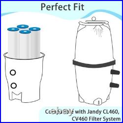 For Jandy CL460/CV460 Pool Filter Cartridges 4-Pack PJAN115 Replacement US