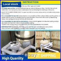 For Pentair 261055 2 Inch Multiport Valve for Triton II Sand & Quad D. E. Filters