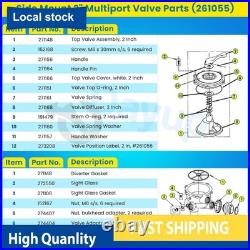 For Pentair 261055 2 Inch Multiport Valve for Triton II Sand & Quad D. E. Filters