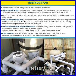 For Pentair 261055 2 Inch Multiport Valve for Triton II Sand & Quad D. E. Filters