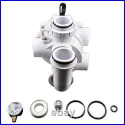 For Pentair 261055 Multiport Valve Triton Quad D. E. Filters WHITE