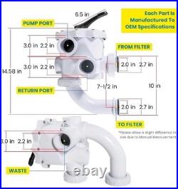 For Pentair 2 Multiport Valve 261152 FNS FNS Plus NSP Pool Spa D. E. Filters
