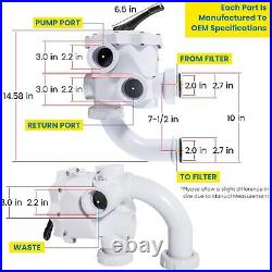 For Pentair 2 Multiport Valve 261152 FNS FNS Plus NSP Pool Spa D. E. Filters For Pentair 2 Multiport Valve 261152 FNS FNS Plus NSP Pool Spa D. E. Filters