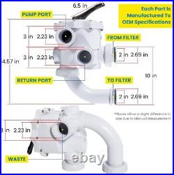 For Pentair FNS, FNS Plus, Nautilus Plus 2'' Threaded Multiport Valve Kit 261152