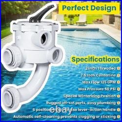 For Pentair Triton II Sand & Quad D. E. Filters 261055 2 Inch Multiport Valve