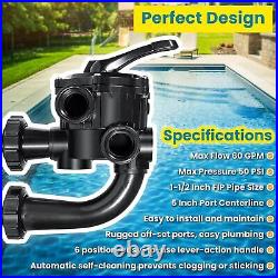 For Pool Multiport Valve Vari-Flo ProGrid Filter 1.5 Multiport Valve SP715XR50