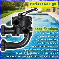 For Pool Multiport Valve Vari-Flo ProGrid Filter 1.5 Multiport Valve SP715XR50 For Pool Multiport Valve Vari-Flo ProGrid Filter 1.5 Multiport Valve SP715XR50