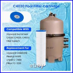 Future Way C4030 Pool Filter Cartridge Replacement For Hayward SwimClear 4-Pack