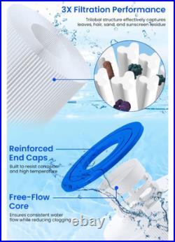 Future Way C4030 Pool Filter Cartridge Replacement For Hayward SwimClear 4-Pack