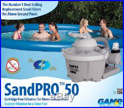 GAME 4510 SandPro 50 Sand Filter System for Above Ground Intex Swimming Pools