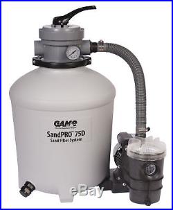 GAME SandPRO 75D Series 4711 Above Ground Swimming Pool Sand Filter & Pump Kit