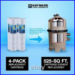 Genuine Hayward CX1280XREPAK4 525 Sq Ft Replacement Cartridge Element 4 Pack