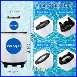 HANXER 500 Sq. Ft Pool Filter Cartridge Replaces S8M500 Inner & Outer 1 Set