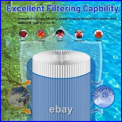 HANXER 500 Sq. Ft Pool Filter Cartridge Replaces S8M500 Inner & Outer 1 Set