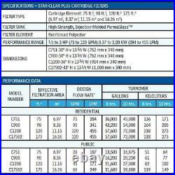 HAYWARD W3C9002 Star-Clear Plus 90 sq. Ft. Cartridge Pool Filter with 2 FIP