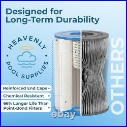HEAVENLY CCP420 Pool Filter Cartridges Compatible with PCC105 C-7471 4 PACK HEAVENLY CCP420 Pool Filter Cartridges Compatible with PCC105 C-7471 4 PACK