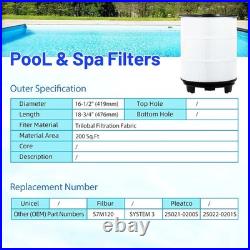 Hanxer HX300-New Pool Filter Cartridge Set Sta-Rite System 3 S7M120 300 Sq. Ft Hanxer HX300-New Pool Filter Cartridge Set Sta-Rite System 3 S7M120 300 Sq. Ft