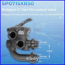 Hayward 2 Inch Pool Multiport Control Valve Sp0715xr50 Black